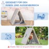 HOMCOM Kinder Tipi Zelt mit Kissen Детская палатка-вигвам с подушками