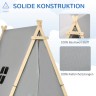 HOMCOM Kinder Tipi Zelt mit Kissen Детская палатка-вигвам с подушками
