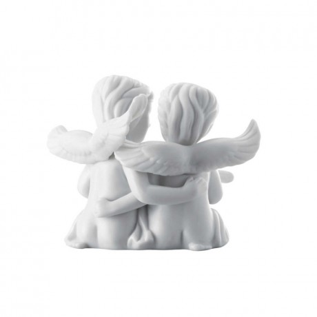 Rosenthal Rosenthal Engelpaar mit Herz klein weiss matt 6,5 cm Rosenthal пара ангелочков с сердечком маленькие белые матовые 6,5 см
