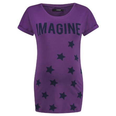 SUPERMOM Umstandsshirt Text Purple