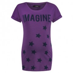 SUPERMOM Umstandsshirt Text Purple