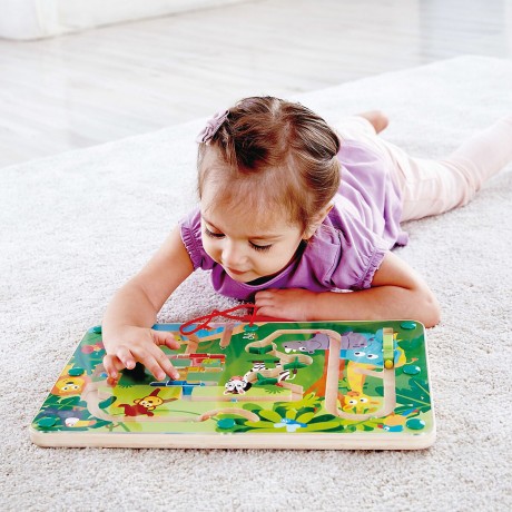 HAPE Magnetspiel Dschungel-Labyrinth Магнитная игра «Лабиринт в джунглях»