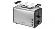 Bomann Bomann Toaster TA 1371 CB edelstahl/schwarz, 850 Watt, fur 2 Scheiben Toast  edelstahl/schwarz Тостер Bomann TA 1371 CB нержавеющая сталь/черный, 850 Вт, на 2 ломтика тостов