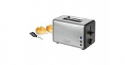 Bomann Bomann Toaster TA 1371 CB edelstahl/schwarz, 850 Watt, fur 2 Scheiben Toast  edelstahl/schwarz Тостер Bomann TA 1371 CB нержавеющая сталь/черный, 850 Вт, на 2 ломтика тостов
