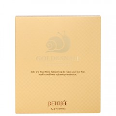 Petitfee Gold &amp; Snail Hydrogel Mask Pack 5er  Гидрогелевая маска Gold &amp;amp; Snail, упаковка из 5 шт.