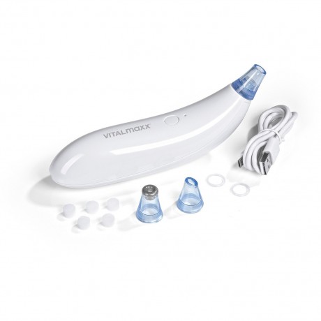 MAXXMEE Vitalmaxx Porenreiniger 5-tlg. 3,7V mit Aufsatz fur Mikrodermabrasion  Очиститель пор Vitalmaxx 5 шт. 3,7 В с насадкой для микродермабразии
