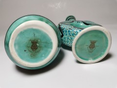 Azouz Kharraz, Винтажная Ваза фарфоровая с позолотой в арабском стиле 11см, Тунис, 1970-80гг.