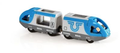 BRIO Blauer Reisezug (Batteriebetrieb) Синий пассажирский поезд (на батарейках)