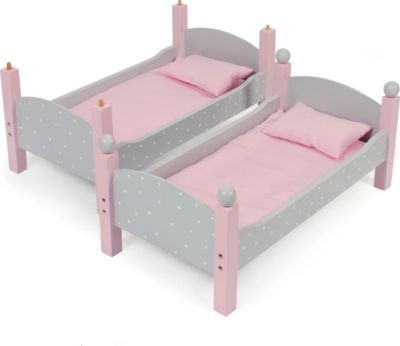 CHIC 2000 Puppen-Etagenbett Puntos grey Кровать кукольная двухъярусная Puntos серая