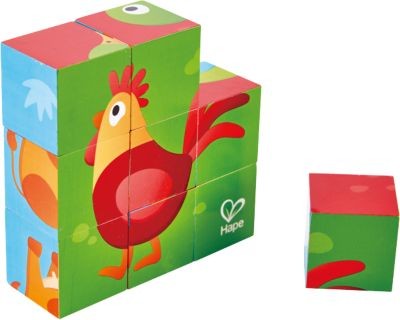 HAPE Blockpuzzle Bauernhof Блочная ферма головоломок