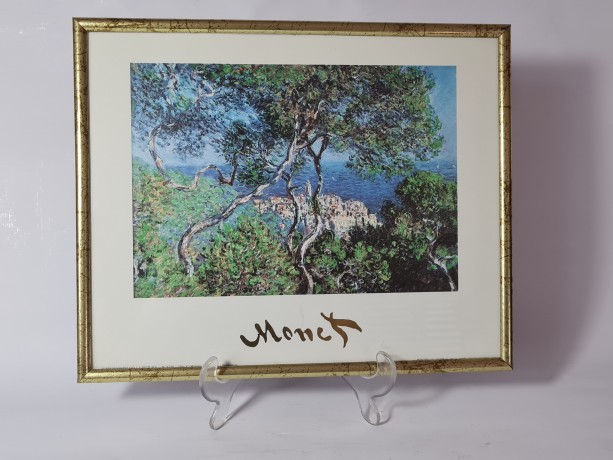 Claude Monet Клод Моне Бордигера, репродукция, печать, 31,5 см x25,5 см, 1960г., Германия 