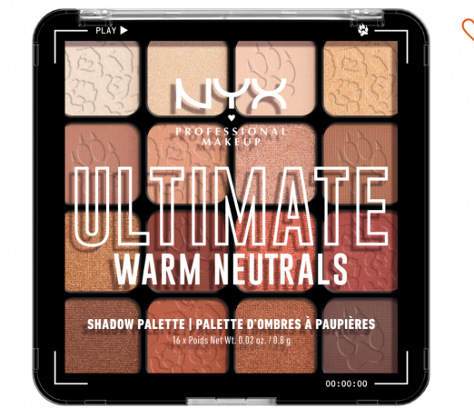 NYX (НИКС) Professional Makeup Ultimate Shadow Palette Lidschattenpalette, Паллетка теней warm neutral 03