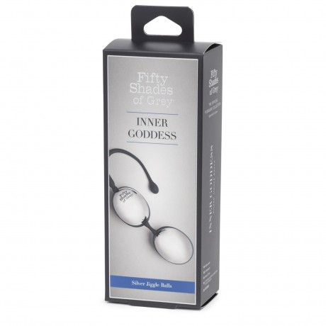 Fifty Shades of Grey Inner Goddess Silver Jiggle Balls 67g Серебряные шарики Inner Goddess 67г