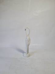 Фигурка винтажная Hollohaza "Цапля", фарфор, 19 см, Венгрия, 1970-80гг.