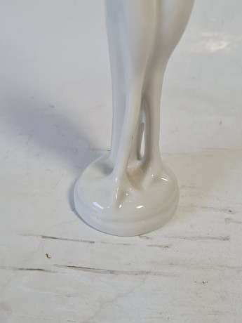 Фигурка винтажная Hollohaza "Цапля", фарфор, 19 см, Венгрия, 1970-80гг.