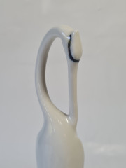 Фигурка винтажная Hollohaza "Цапля", фарфор, 19 см, Венгрия, 1970-80гг.