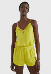 Tommy Hilfiger CAMI ROMPER ONE PIECE Jumpsuit vivid yellow КОМБИНЕЗОН CAMI ONE PIECE Комбинезон ярко-желтый