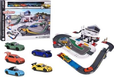 Majorette Porsche Experience Center + 5 Fahrzeuge Центр опыта Porsche + 5 автомобилей