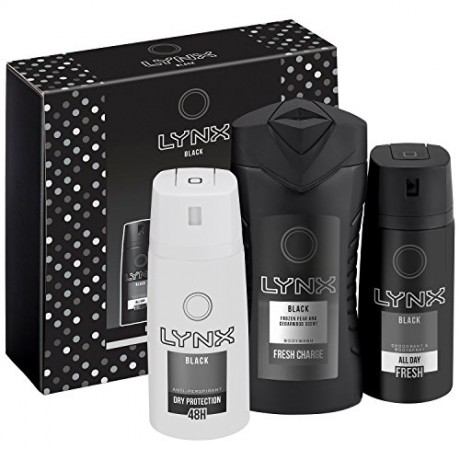 Lynx schwarz Trio Geschenk Set Подарочный набор