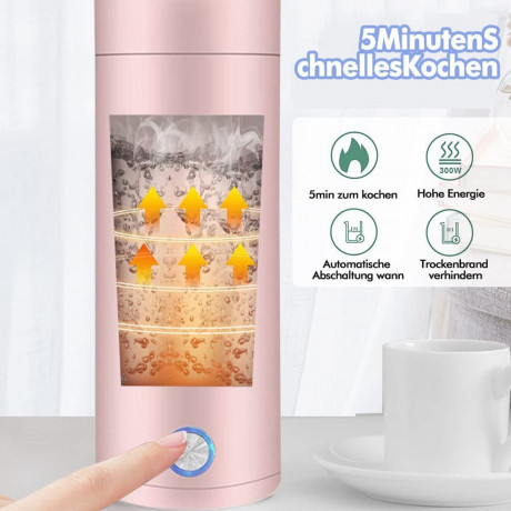 Aoucheni Aoucheni Reise-Wasserkocher Tragbarer Wasserkocher 5 Minuten Kochen, 400 ml, Schnellheizfunktion  Aoucheni Travel Kettle Портативный чайник, 5 минут кипячения, 400 мл, функция быстрого нагрева