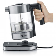 Graef Graef Wasserkocher WK 350 Wasserkocher transparent/edelstahl, 1 l, 2000 W  Чайник Graef WK 350 чайник прозрачный/нержавеющая сталь, 1 л, 2000 Вт