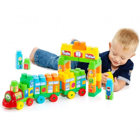 Molto Bausteine Set Bahnhof Строительные Блоки Набор Железнодорожный Вокзал