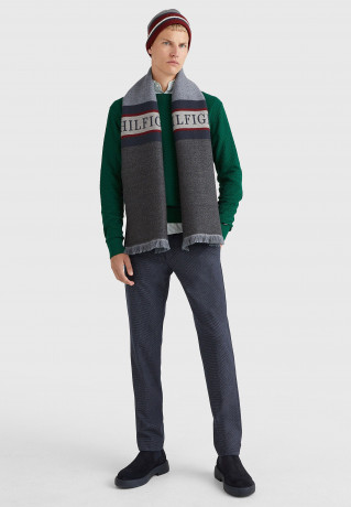 Tommy Hilfiger CORPORATE SCARF UNISEX Scarf heather grey mix КОРПОРАТИВНЫЙ ШАРФ УНИСЕКС Шарф микс вересково-серый