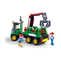 Sluban Klemmbausteine Holztransporter (229 Teile) Лесовоз (229 деталей)
