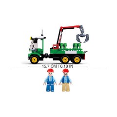 Sluban Klemmbausteine Holztransporter (229 Teile) Лесовоз (229 деталей)