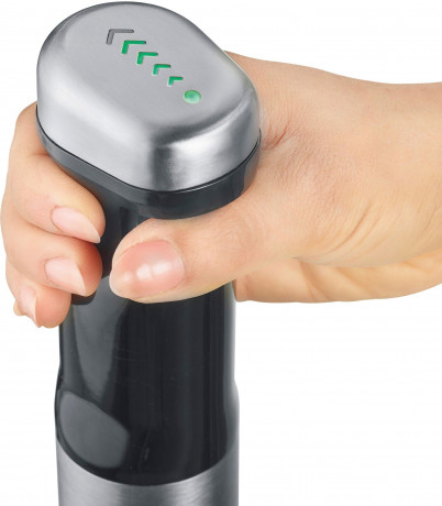 Graef Graef Akku-Stabmixer HB 802, kabellos, 200 W, inkl. 4-teiligem Zubehor und Aufbewahrungsbox  Беспроводной ручной блендер Graef HB 802, беспроводной, 200 Вт, включая аксессуары из 4 предметов и ящик для хранения.