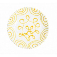 Gmundner Keramik Gmundner Keramik Gelbgeflammt Suppenteller Cup d: 20 cm / h: 4,4 cm Керамическая тарелка Gmundner с желтым пламенем для суповой тарелки д: 20 см / высота: 4,4 см