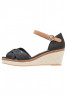 Tommy Hilfiger ICONIC ELBA Platform sandals black ICONIC ELBA Сандалии на платформе черный