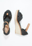 Tommy Hilfiger ICONIC ELBA Platform sandals black ICONIC ELBA Сандалии на платформе черный