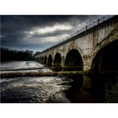 CALVENDO Puzzle CALVENDO Puzzle Kanalbrucke von Le Guetin Пазл CALVENDO Puzzle Мост через канал Le Guetin