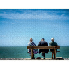 CALVENDO Puzzle CALVENDO Puzzle Drei grosse Vater plauderten Пазл CALVENDO Puzzle Три великих отца болтали