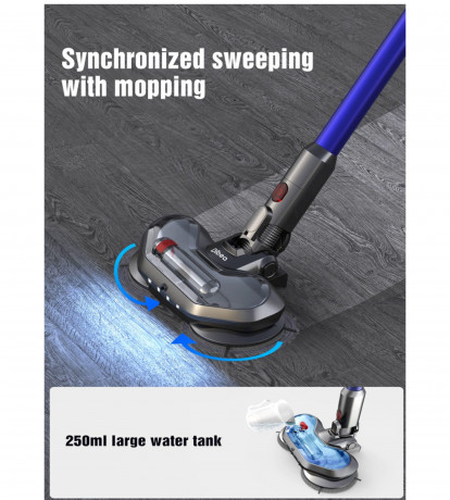 Blue Chilli Blue Chilli Akku-Stielstaubsauger FC20 Handstaubsauger, 20 kPa, Nass- und Trockenfunktion 240  360 ml, 260,00 W, beutellos, 18,5 V, 2600 mAh, Zyklon + Baumwollfilter (H13), 50 Min, 80 Luftwatt  Беспроводной пылесос Blue Chilli Ручной пылесос F