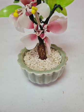 Статуэтка винтажная миниатюрная "Цветы в горшке", керамика, 10 x 9 см, Германия, 1960-70гг.