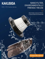 Kaku Kaku Akku-Handstaubsauger Handstaubsauger leicht, tragbar, kabellos, wiederaufladbar  Беспроводной ручной пылесос Kaku Ручной пылесос легкий, портативный, беспроводной, перезаряжаемый