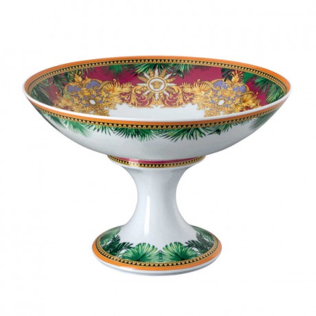 Rosenthal meets Versace Rosenthal Versace Jungle Animalier Schale auf Fuss d: 35 cm Чаша Rosenthal Versace Jungle Animalier на ножке d: 35 см