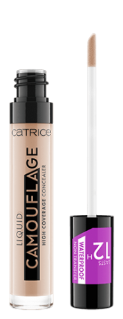 Catrice Concealer Liquid Camouflage High Coverage, Катрис Консилер плотный водостойкий до 12 часов, Porcellain 010, 5мл
