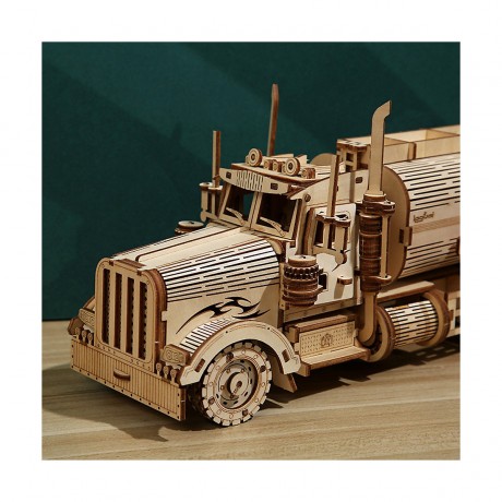 Hocan 3D-Tankwagen-Puzzle aus Holz Padagogisches Spielzeug 3D деревянная головоломка для грузовиков-цистерн