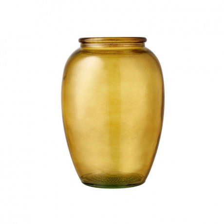 Bitz Bitz Kusintha - Glas amber Vase h: 20 cm / d: 9 cm Bitz Kusintha - Стеклянная янтарная ваза В: 20 см / Г: 9 см
