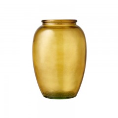 Bitz Bitz Kusintha - Glas amber Vase h: 20 cm / d: 9 cm Bitz Kusintha - Стеклянная янтарная ваза В: 20 см / Г: 9 см