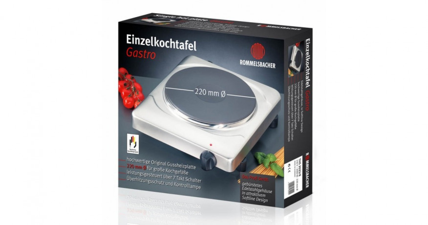 Rommelsbacher Rommelsbacher Kochplatte THS 2022/E edelstahl  edelstahl Конфорка Rommelsbacher THS 2022/E нержавеющая сталь
