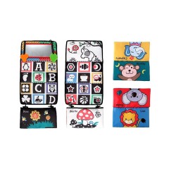 frler frler Stoffbuch mit Spiegel Baby Fuhlbuch Knisterbuch Lernspielzeug Babybucher fur Kinder Тканевая книга frler с зеркалом