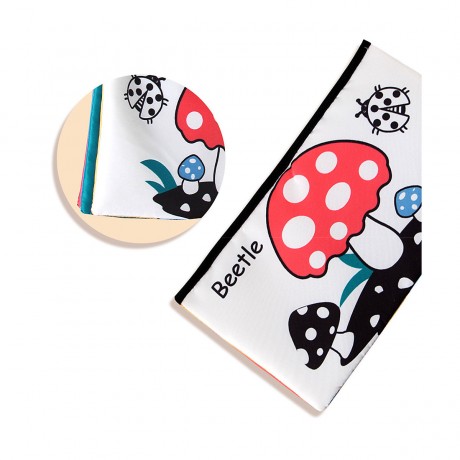 frler frler Stoffbuch mit Spiegel Baby Fuhlbuch Knisterbuch Lernspielzeug Babybucher fur Kinder Тканевая книга frler с зеркалом