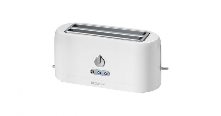 Bomann Bomann Toaster TA 245 CB weiss, 1.400 Watt, fur 4 Scheiben Toast  weiss Тостер Bomann TA 245 CB белый, 1400 Вт, на 4 ломтика тостов