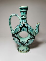 Azouz Kharraz, Набор Фарфоровые Ваза и Кувшин в арабском стиле, позолота, Тунис, 1970-80гг.