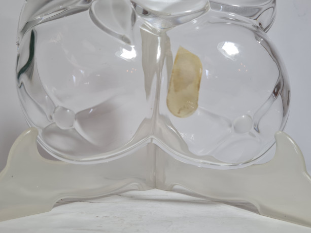 Салатница винтажная Walther Glas в виде цветка, хрусталь, 18.5 см, Германия, 1960-70гг.