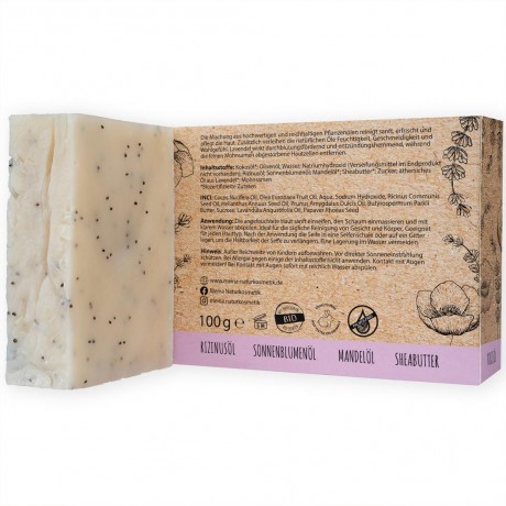 Meina Lavendel + Mohn Peeling Seife Отшелушивающее мыло лаванда + мак